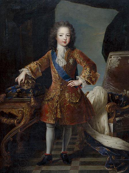 Circle of Pierre Gobert Portrait of King Louis XV